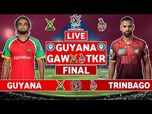 CPL Final Live: Guyana Amazon Warriors vs Trinbago Knight Riders Live | GAW vs TKR Live Commentary