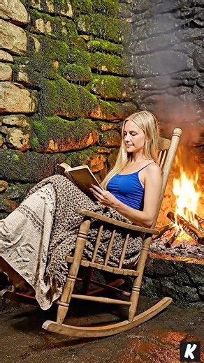 Escaping a Tiger into a Secret Mossy Tree Bunker! 🐅🌲#survival #asmr #shorts