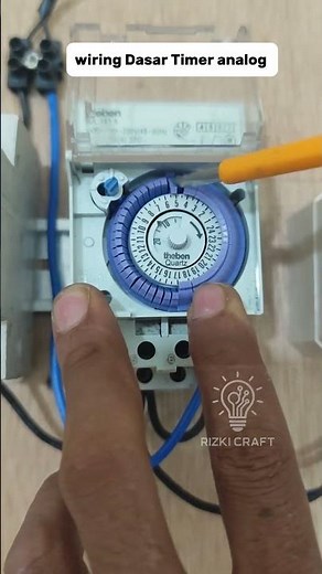 basic wiring of 220V analog timer #tutorial #electrical