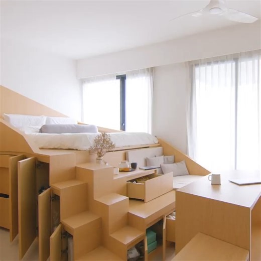 329K views · 7.6K reactions | See how this studio apartment makes the most of tiny living 懶 | Never Too Small | Facebook
