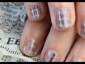 Newspaper Nails [einfach nachzumachen]