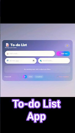 📝 To-Do List App | React + Vite + Neon UI = 🤯#react #tailwindcss #coding #shorts