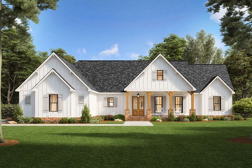 Modern Farmhouse Plan - 2,230 Square Feet, 3 Bedrooms, 2.5 Bathrooms | Floor Plan #4534-00059 | America's Best House Plans