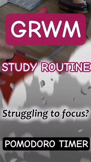 1 Hour Timer 50/10 Pomodoro Study Routine 🍵📚 #studywithme #grwm