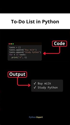 Build a To-Do List App in Python in Seconds! 📝🐍 | Beginner Python Project #developer #programming