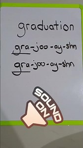 How to Pronounce GRADUATION (US & English Pronunciation) #shorts #reels #fyp #englishspeaking #read