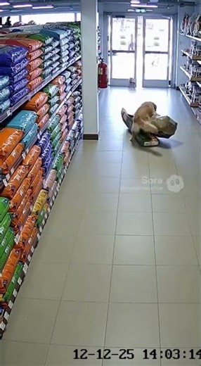 CCTV Catches Chihuahua & Golden Retriever Pulling Off a Food Bag Heist 😂🐶