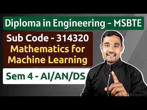 MML Syllabus - 314320 | Semester 4 | AI/AN/DS | MSBTE