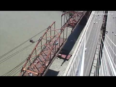 Original Port Mann Bridge Demolition Time lapse