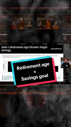Your retirement age dictates your savings goal! 👀