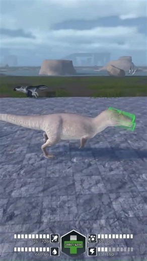 Allosaurus vs Dacen/Stegos PE #dinosaurgames #priorextinction #roblox #shorts