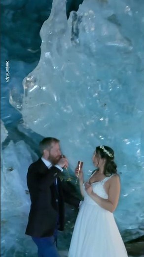 Amazing Wedding Inside An ICE CAVE! 🥶👰🏻‍♀️
