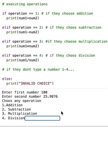 How to make calculator in python!!! BEGINNER FRIENDLY #python #pythontutorial