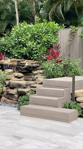 Backyard garden plantings with Clerodendrum Bleeding heart Vine . . . . #landscapedesign #garden #gardening #gardendesign #backyard #pools #outdoordaybed #outdoorfurniture | Matthew Giampietro Garden Design