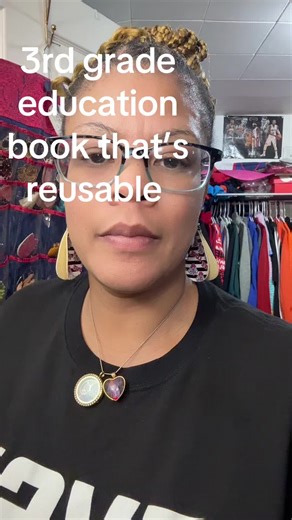 Reusable 3rd Grade Education Book for Kids