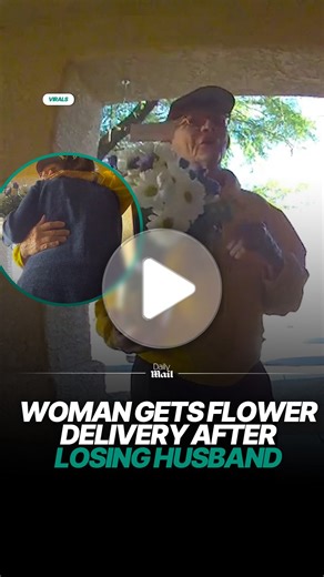 Daily Mail on Instagram: "Just six days after losing her husband, Michelle’s friends sent flowers. What she didn’t expect was that the delivery driver would be the one to comfort her. Michelle later shared how the man treated her, adding, ‘Protect this man at all costs, he is proof there is still good in the world.’ #viral #wholesome 🎥 via ARK Media"