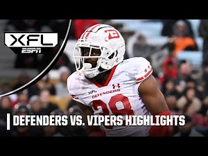 D.C. Defenders vs. Vegas Vipers | XFL Full Game Highlights