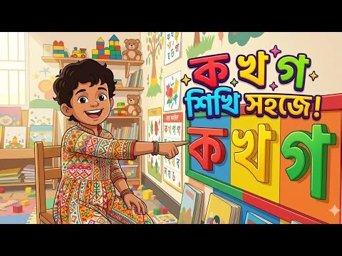 বাংলা বর্ণমালা শেখা | ক খ গ | Kids Learning Bangla Alphabet | Bengali Alphabet for Kids