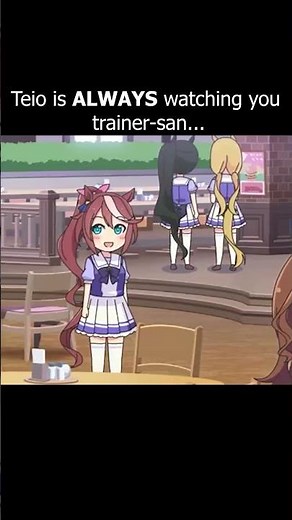 Teio watches you #memes #umamusume #tokaiteio #umayon #horse
