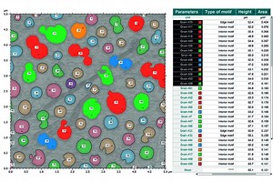 Particle analysis in Mountains® 8 - Digital Surf