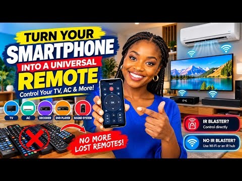 Control Your TV With Your Phone! Make Your Smartphone a Universal Remote