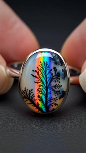 3.4K views · 117 reactions | Dendrit agate rainbow  #gems #dendrite | Gemstone and jewelry | Facebook