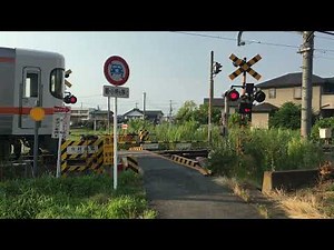 JR身延線の踏切（鰍沢口ー市川大門）山梨県