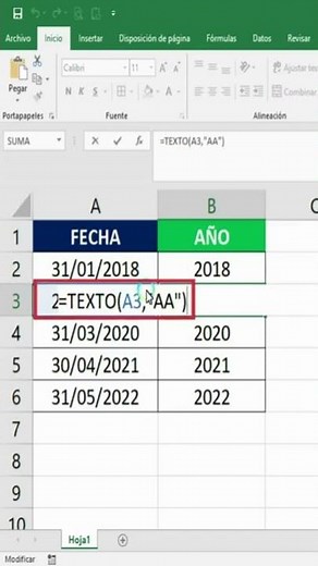 HOW TO EXTRACT THE YEAR FROM A DATE IN EXCEL