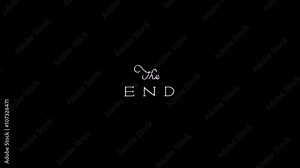 The end screen in old cinema style.