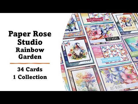 Paper Rose Studio | Rainbow Garden | 34 Cards 1 Collection with Kristie Marcotte