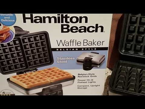 Hamilton Beach Waffle Maker Review + Demo