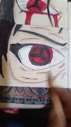 obito Uchiha eyes drawing