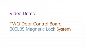Watch 2 Door control panel card fob PIN code magnetic lock system on Amazon Live