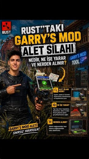 Rusttaki Garry's Mod Alet Silahı Nedir Ve Nerden Alınır Tüm Detayları 7 Mayısa Kadar İNDİRİM Var!