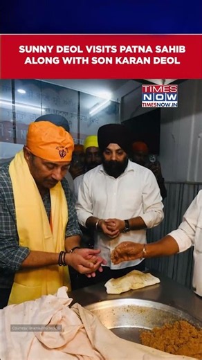 Sunny Deol Visits Patna Sahib Along With Son Karan Deol Ahead Of 'Batwara 1947' Release #shorts