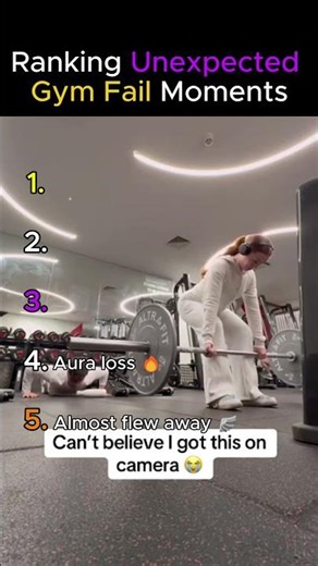 Ranking unexpected gym fails that had me SCREAMING 😱 #gymfails #funny #shorts