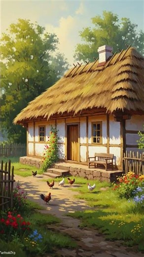 Nature Painting Tutorial – Easy Acrylic Landscape Art 🌳🎨 #shortsfeed #shorts #naturepainting