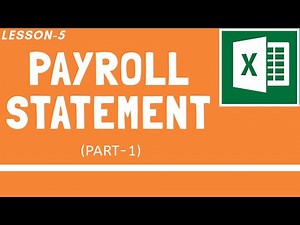Payroll Statement Part-1 | Lesson-5 | MS-EXCEL | CAB | BCOM(H)