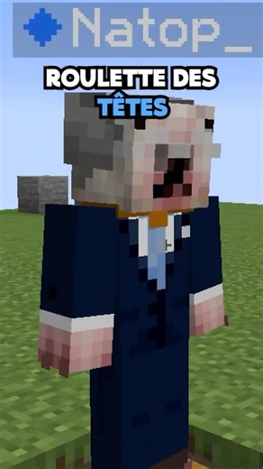 Minecraft Head Roulette with Too Much Luck #minecraft #shorts #minecraftshorts