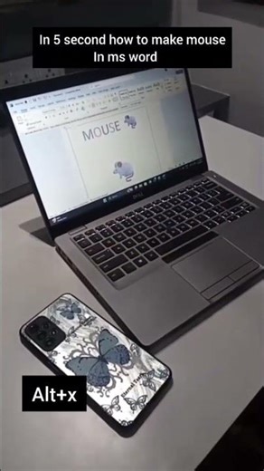 Symbol of mouse #in Microsoft word #computereducation #logo #computertechnic #easy tricks #yts