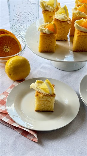 Sunshine in every bite ☀️ These tiny lemon and orange cakes, made with our Green's Lemon and Orange Cake mixes, are light, sweet, and summer-ready. The easiest way to brighten your day. | Green's Foods Australia