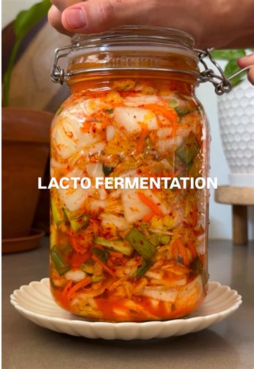 EP 4/25 — Fermentation 101: What do pickles, sauerkraut & kimchi have in common? 🫙🥒 ➡️ Lacto-fermentation — one of the oldest (and tastiest) preservation methods in the world. Here’s the secret: it’s not about milk, it’s about lactobacillus — the friendly bacteria that naturally occur on veggies and transform them into tangy, probiotic-rich superfoods. But you can’t just wing it. The magic happens when you hit the right salt-to-veg ratio: 2–5% salt by weight of your vegetables or water (if you