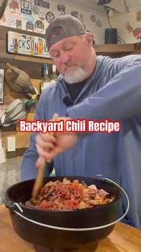 Let’s assemble some back yard Chili #unclenate #bbq