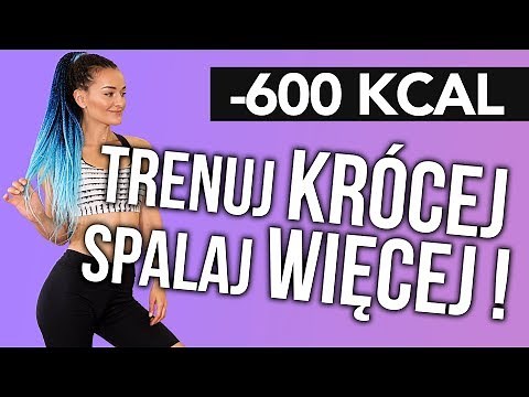 HIIT TURBO SPALANIE🔥INTEWAŁOWY TRENING ODCHUDZAJĄCY -600 KCAL 🔥4 X 6 MINUT + BRZUCH