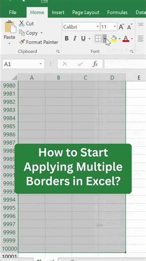 How to Apply Multiple Borders in Excel in Seconds ⏱️