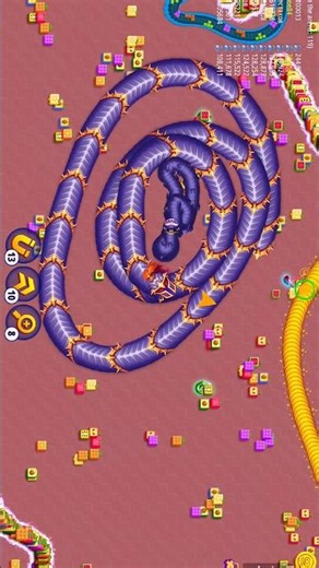 Litle big snake game hack☠️🔥😈 || #snakezone #wormszone #shortsfeed #shorts