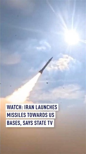 Watch: Iran launches missiles towards US bases, says state TV