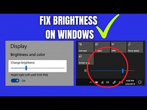 [Solved]Windows 10 Brightness Problem Fix | Windows 11 Brightness Problem Fix (2022)