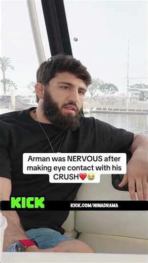 Arman was NERVOUS after making eye contact with his CRUSH❤️😭 #ninadrama #armantsarukyan