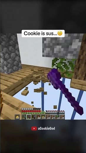 Cookie did what now?! ‪@aCookieGod‬ #acookiegod #minecraft #funny #oneblock #minecraftshorts #hardcore